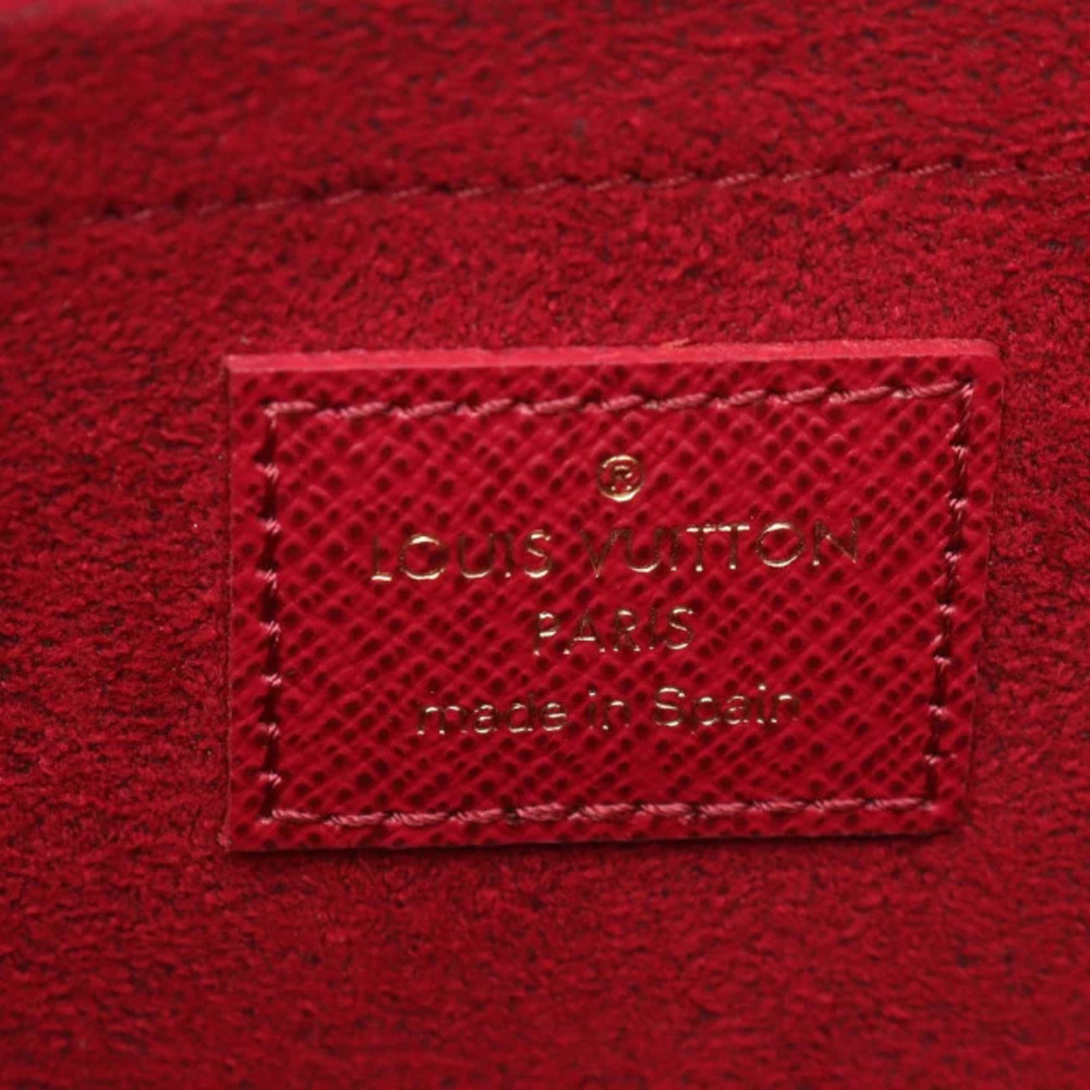 Louis Vuitton Pochette Felicie Monogram Fuschia Pink Shoulder Bag Canvas Brown - Picture 4 of 9